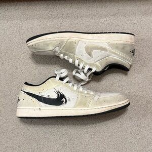 Jordan 1 Low Brushstroke (size 12)